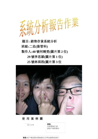 销售存货系统分析