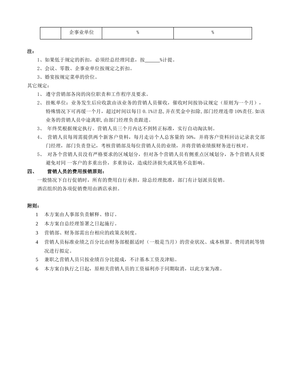 销售业绩考核暂行方案_第3页