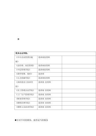 针对不同客户类型的接待方式