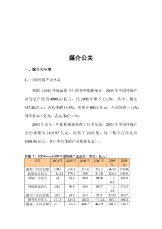 媒介公关与媒介组织
