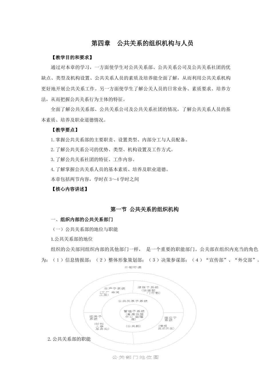 第四章公共关系的组织机构与人员_第1页