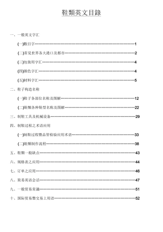 鞋类认识及贸易知识大全_中英具备