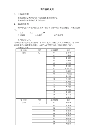 客户编码规则