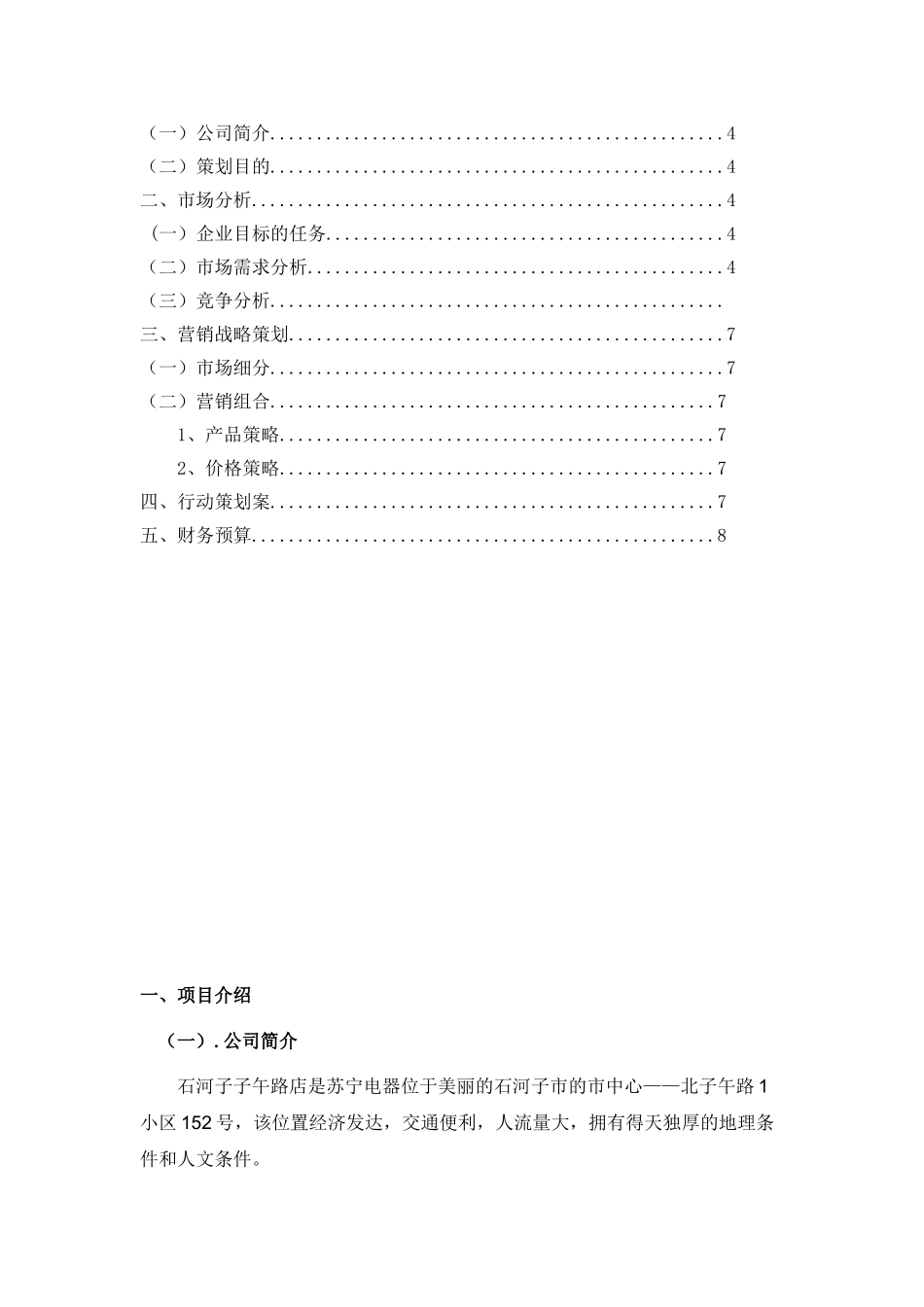 苏宁电器营销策划方案(9页)_第3页