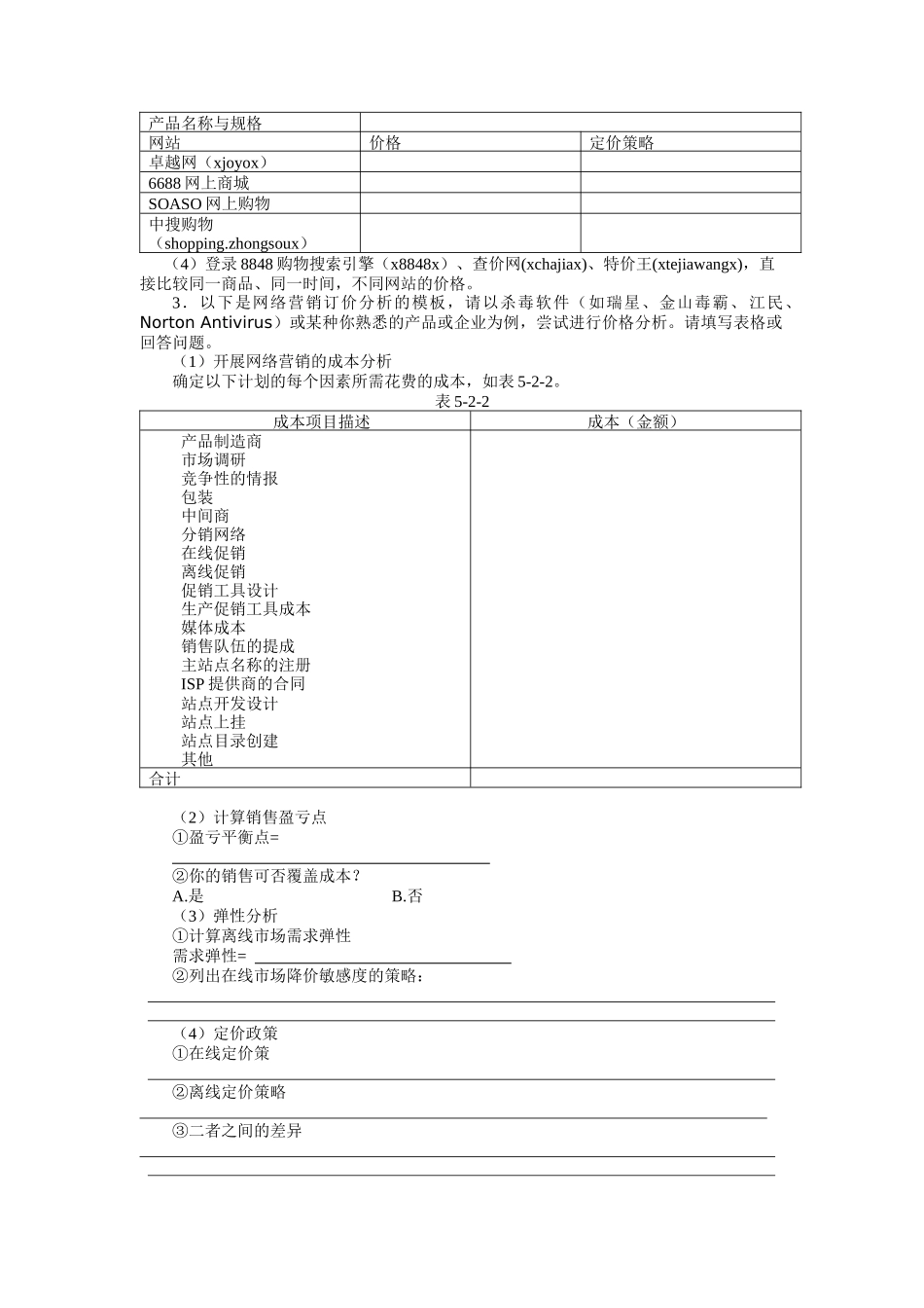 网络营销定价策略及其分析_第2页