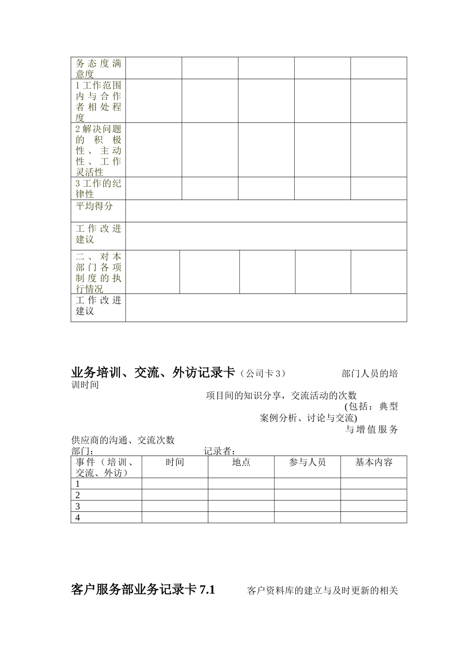客户服务部绩效评估目标_第3页