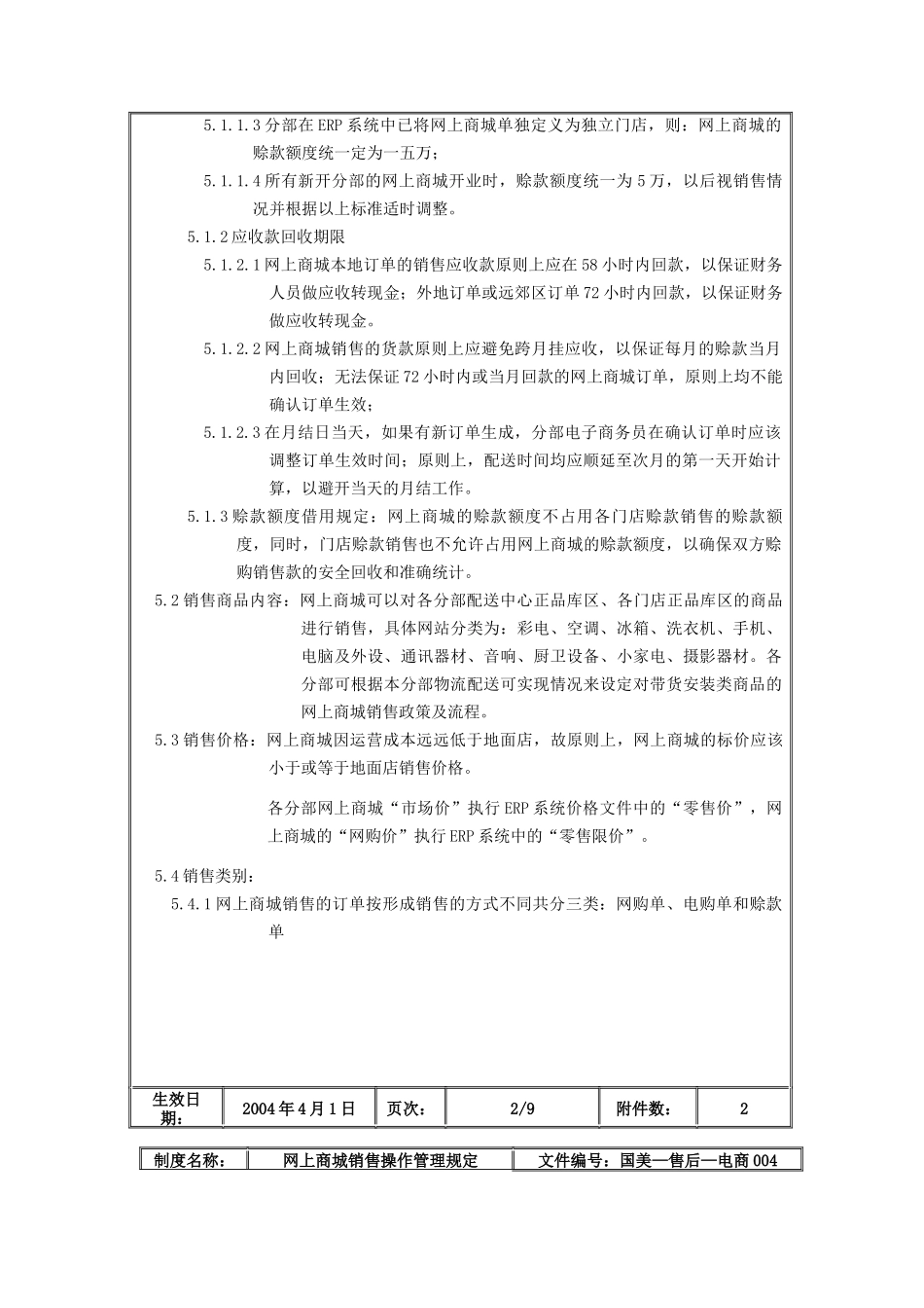 网上商城销售操作管理规定_第3页