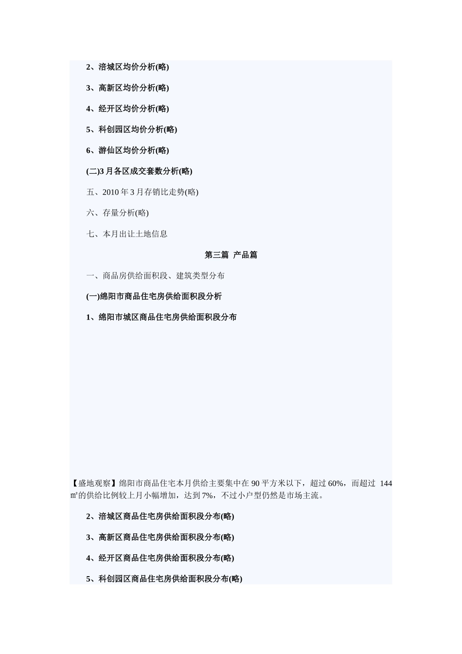 盛地地产 XXXX年三月绵阳房产市场分析_第3页