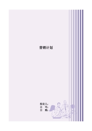 营销计划与目标市场分析