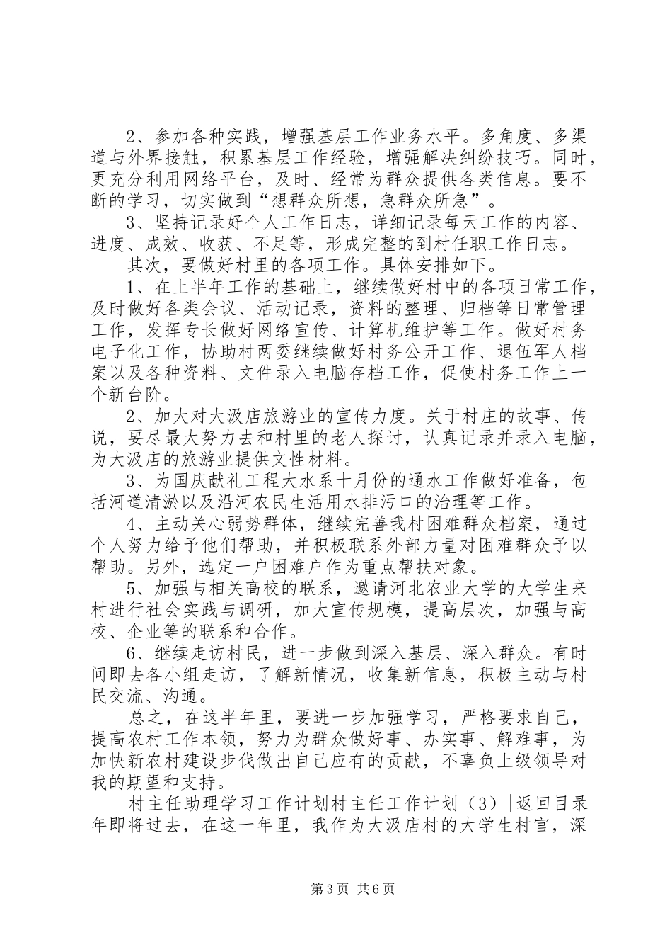 村主任工作计划4篇_第3页