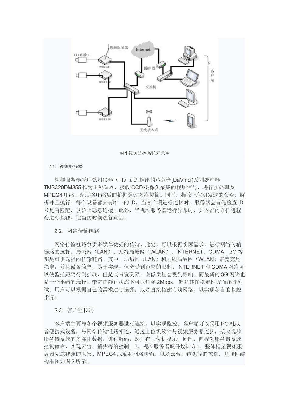 基于TMS320 DM355监控服务器设计与实现_第2页