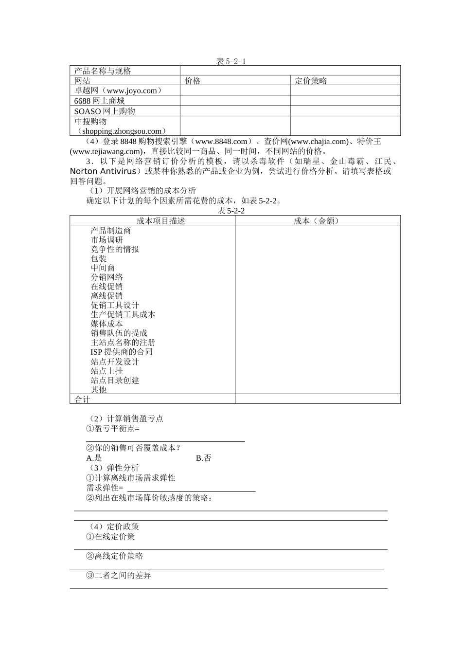 网络营销定价策略与分析_第2页