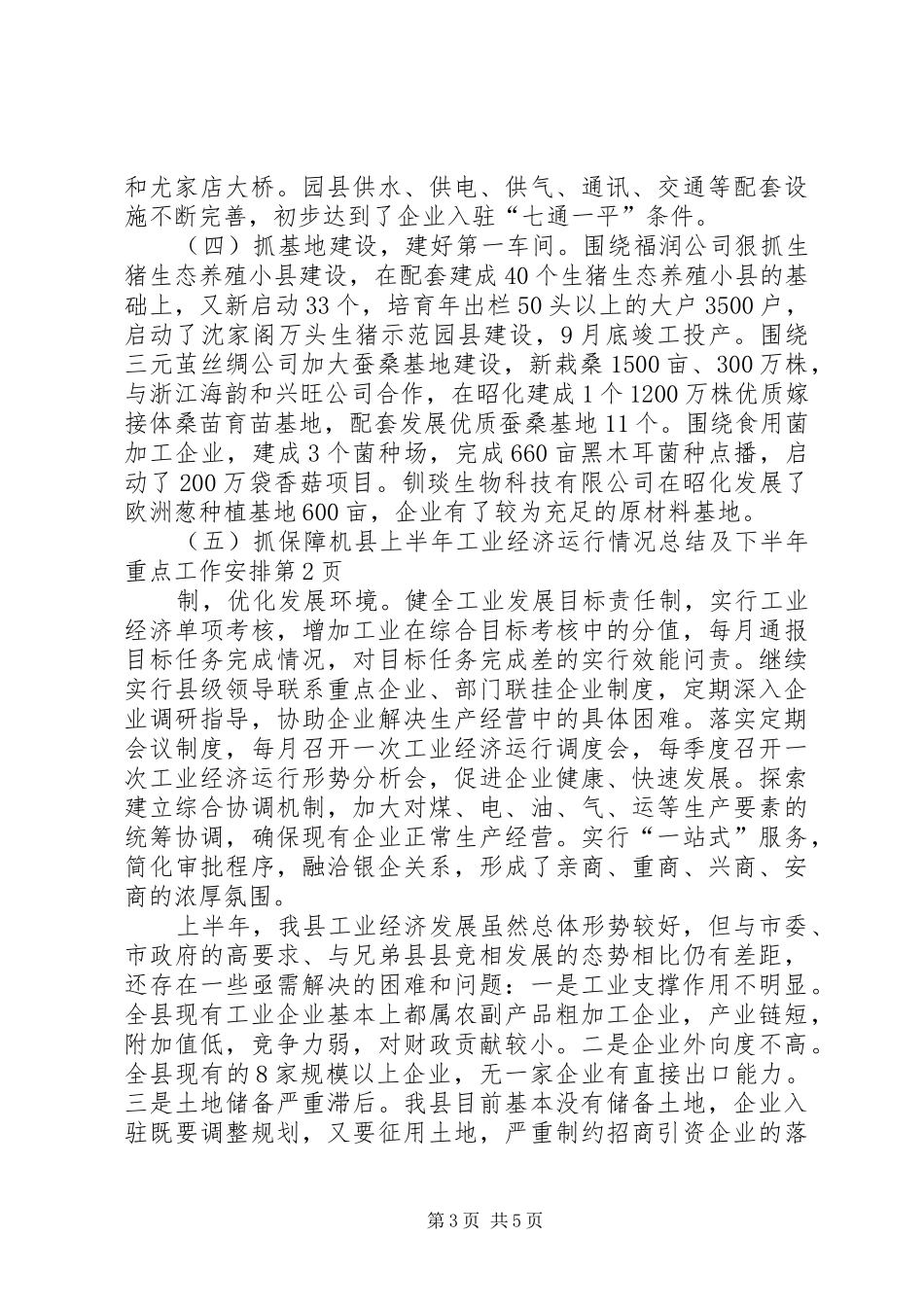 县上半年工业经济运行情况总结及下半年重点工作安排_第3页