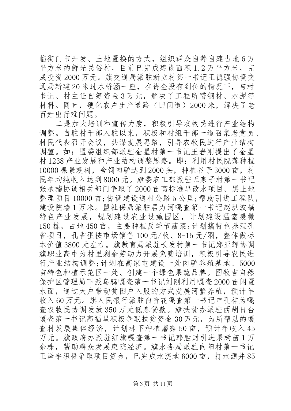 XX年驻村干部的个人工作计划5篇_第3页