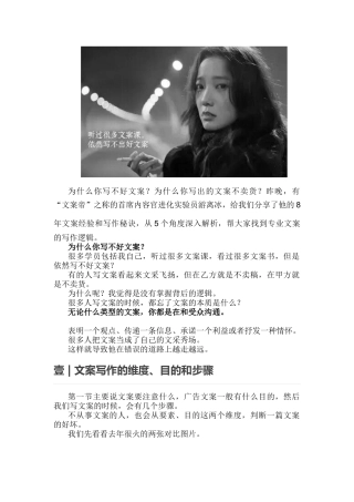 营销技巧5大秘籍写专业文案(20页)