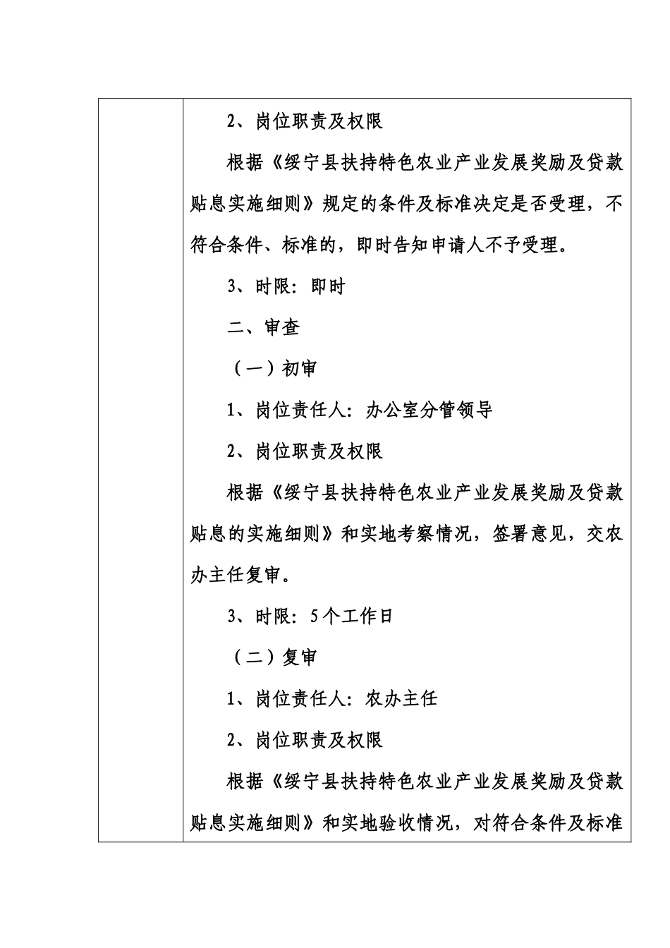 绥宁县农村工作领导小组办公室办事服务项目申请指南(1)_第2页