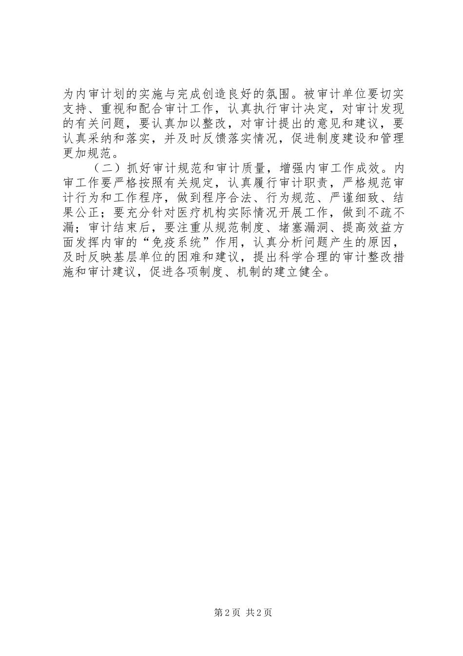 卫生局内审计划_第2页