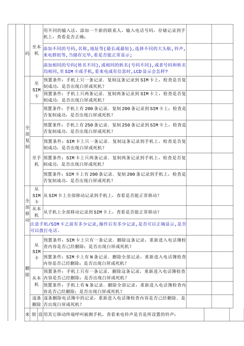手机终端通用测试报告表汇编_第2页