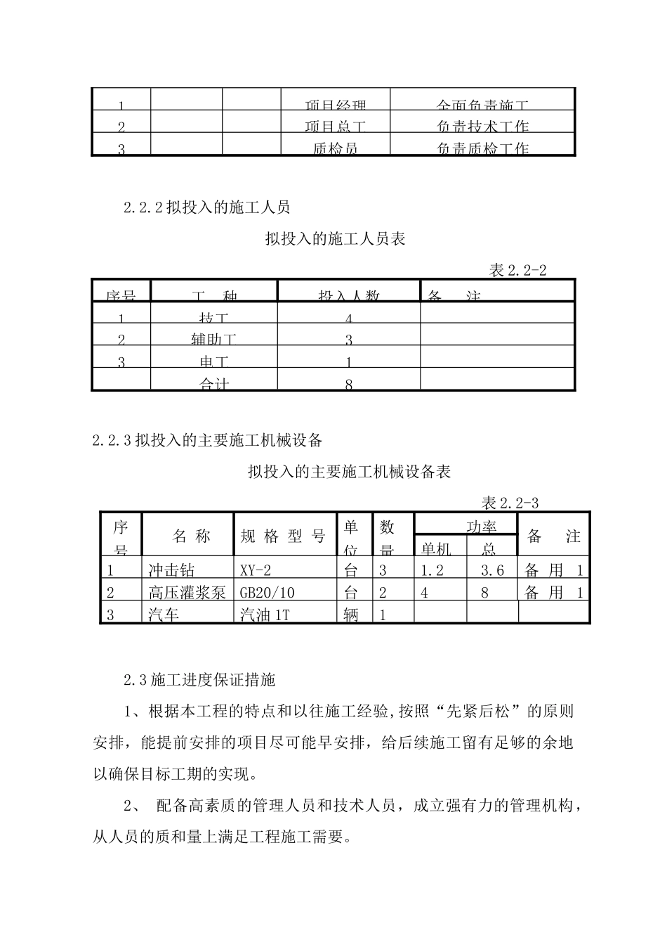 扬水泵站工程聚氨酯化学灌浆施工方案_第3页
