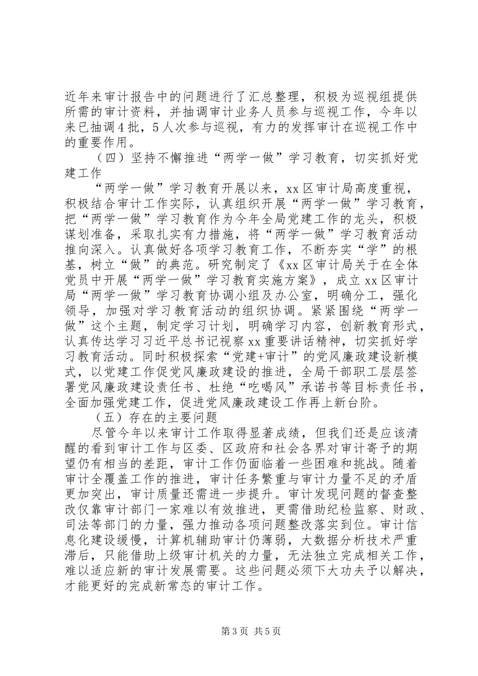 审计局工作总结及计划范文_第3页