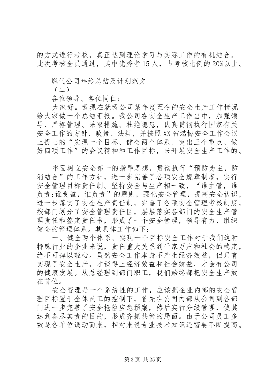 燃气公司年终总结及计划_第3页