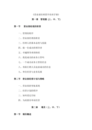 营销经理晋升手冊