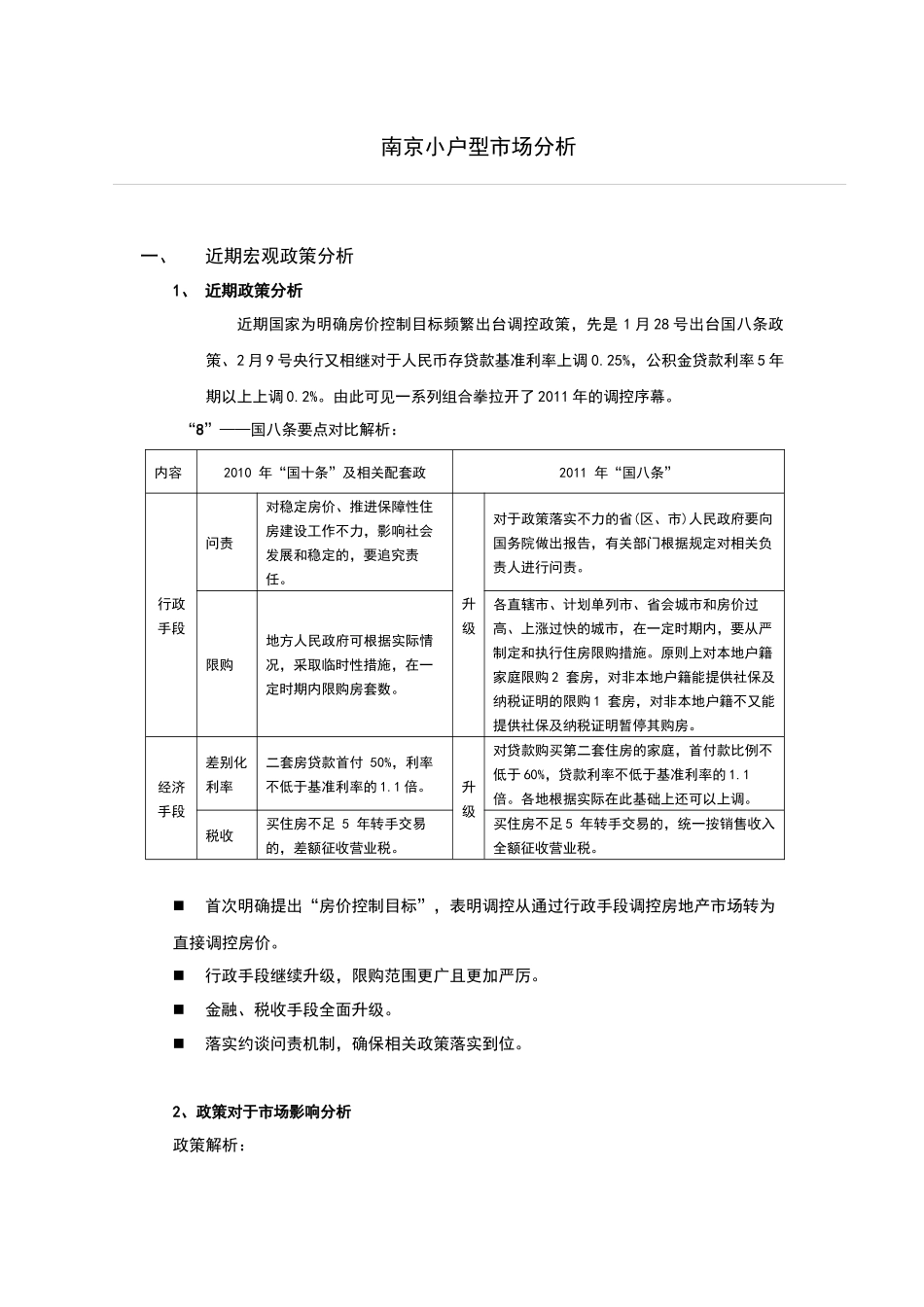 南京小户型市场分析_第1页