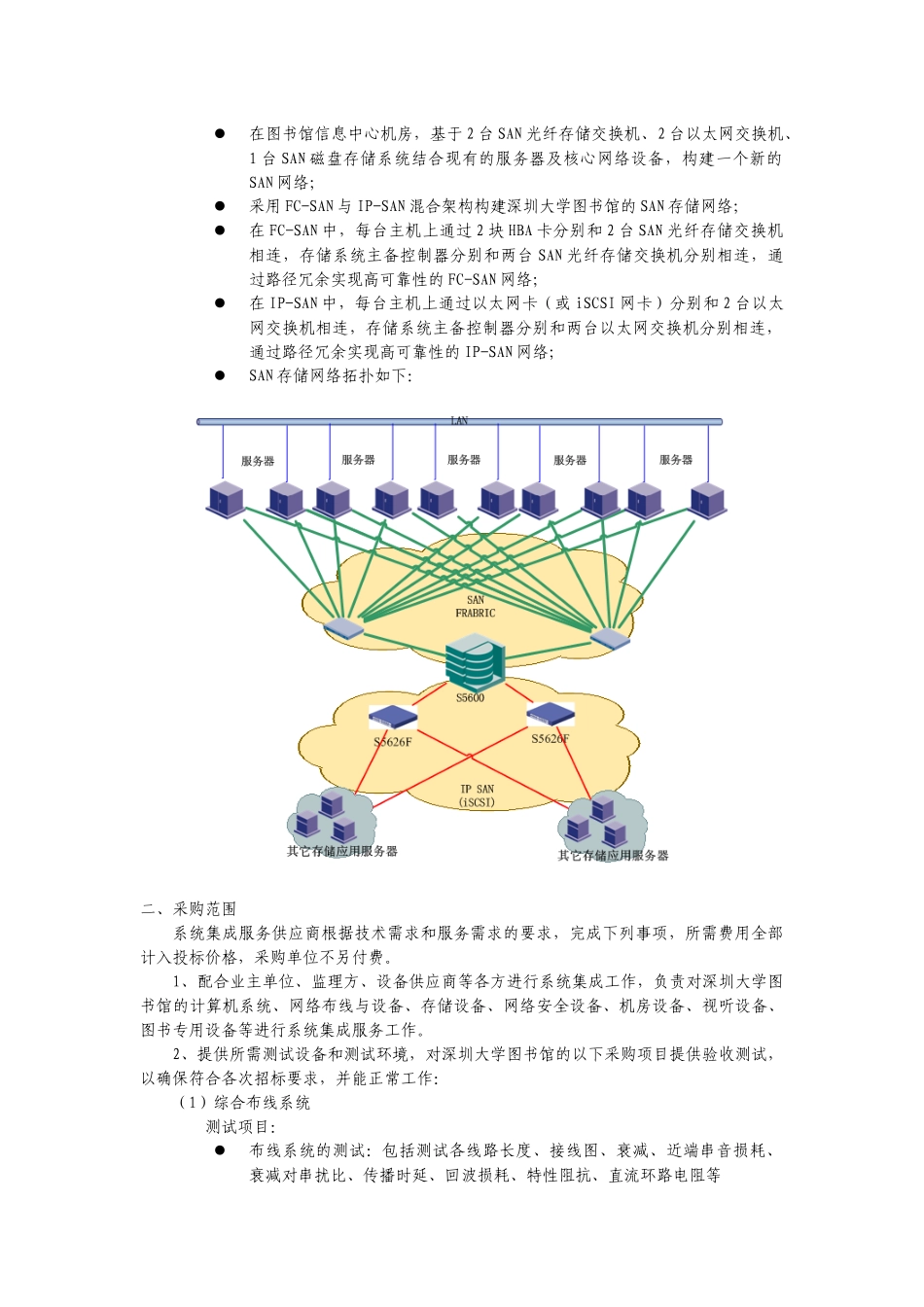 网络服务器存储等系统集成采购需求_第3页