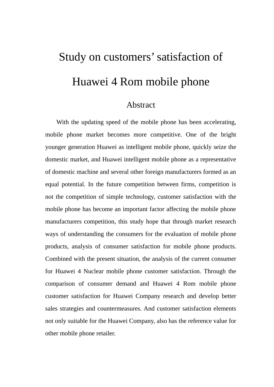 华为4核手机顾客满意度研究_第2页