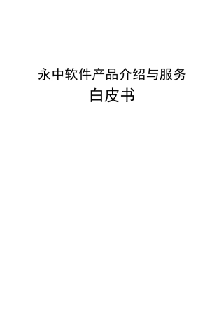 永中软件产品与服务白皮书