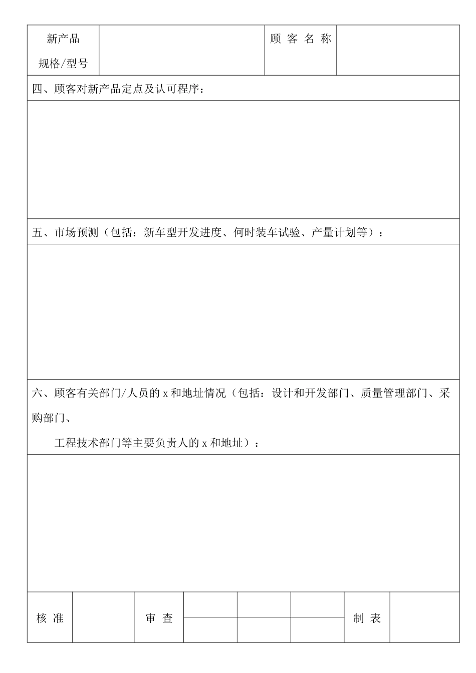 新产品营销策划推广表格大全_第3页