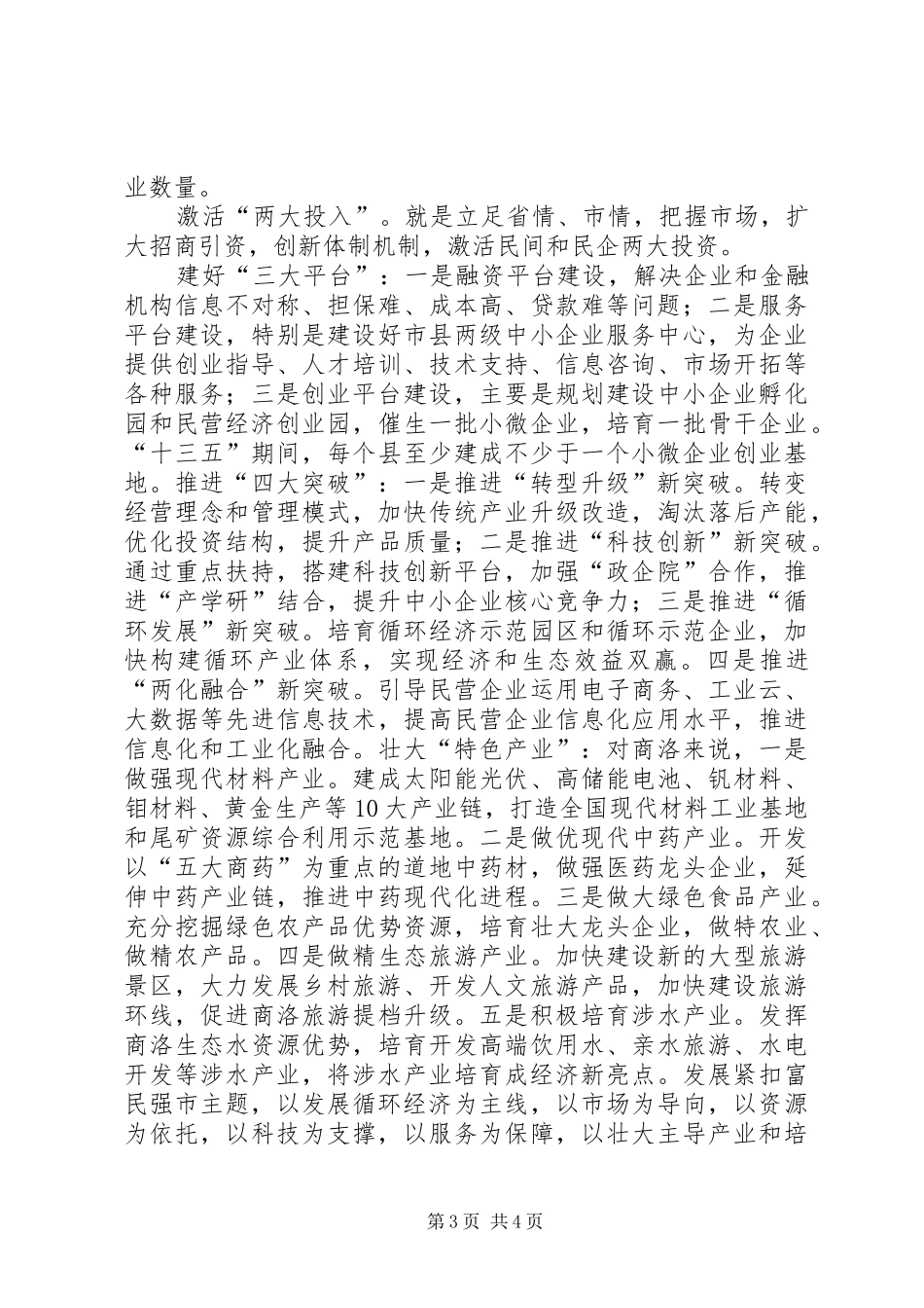十三五发展规划编制工作座谈会发言稿范文_第3页