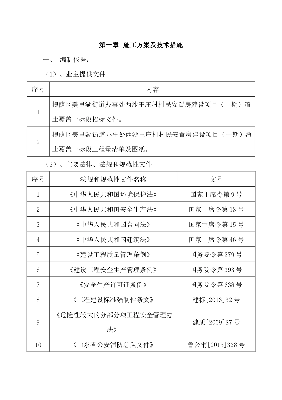 西沙渣土覆盖一标段施工方案_第1页