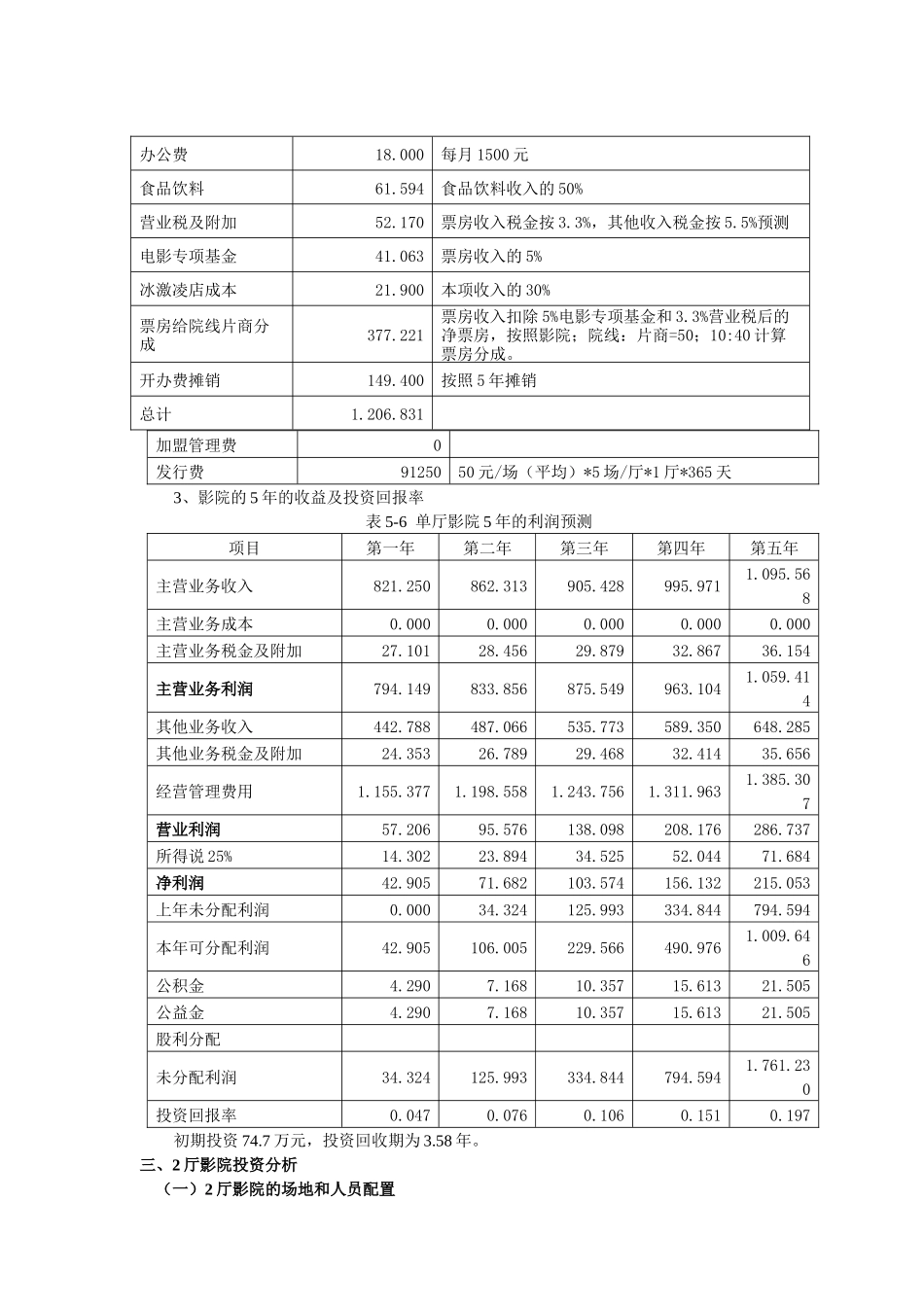 加盟影院的投资分析_第3页