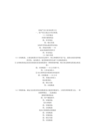 试谈房地产会计业务处理