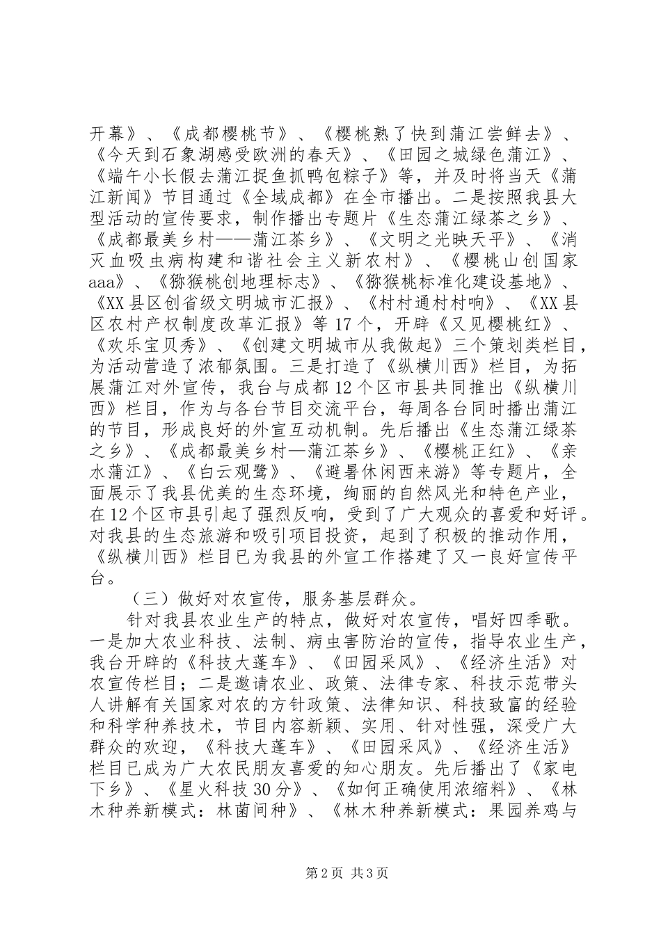 县广播电视台年终工作总结与工作计划_第2页