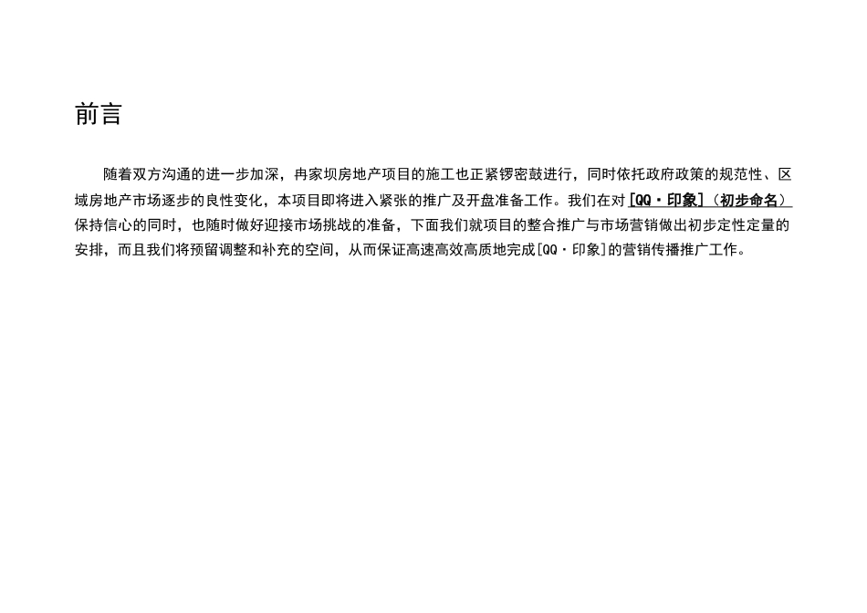 重庆冉家坝qq印象项目营销推广整合方案_第2页