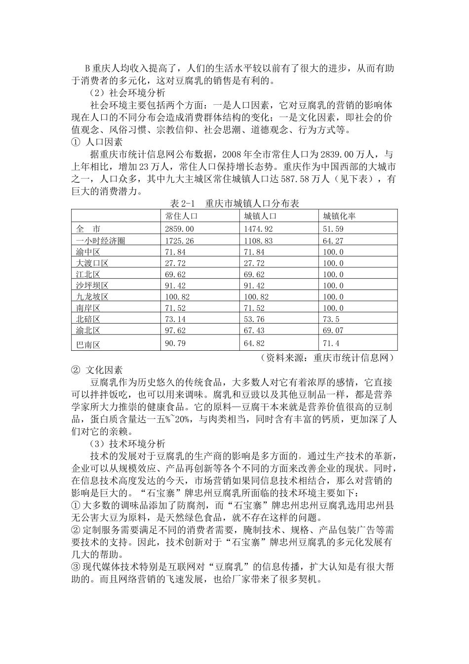 石宝寨牌忠州豆腐乳重庆市场推广方案_第3页