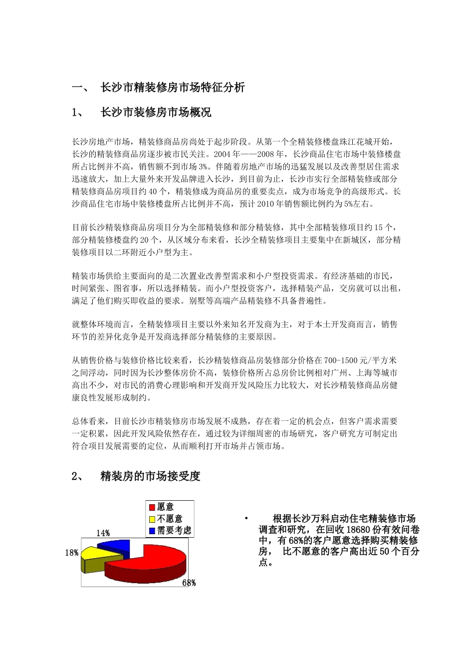 长沙市精装修房市场分析报告_27页_第2页