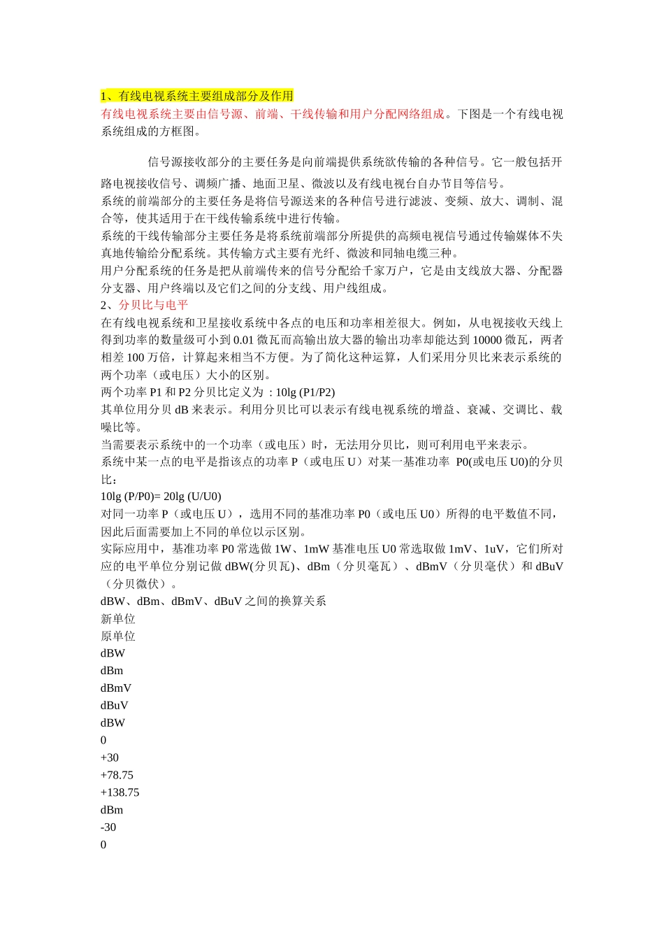 有线电视网络组成_第1页