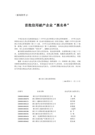 浙江省工商行政管理局吊销公告