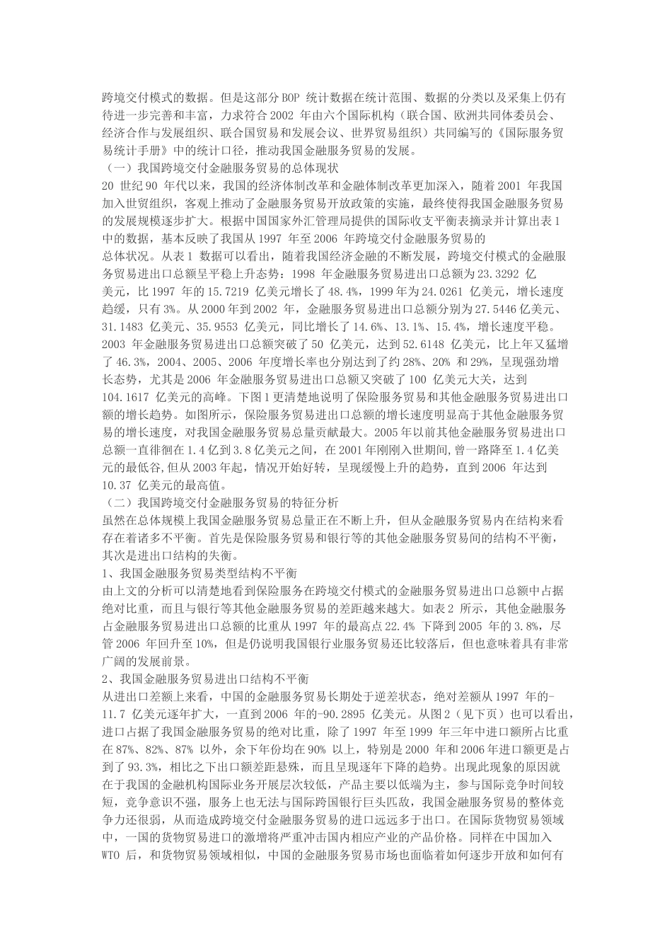 我国金融服务贸易发展现状及对策探讨_第3页