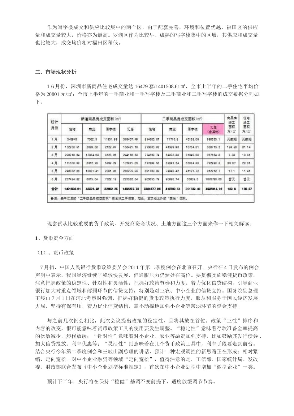 深圳市房地产市场研究报告分析_第3页