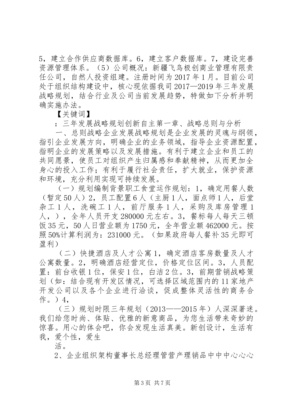 企业发展战略计划书_第3页