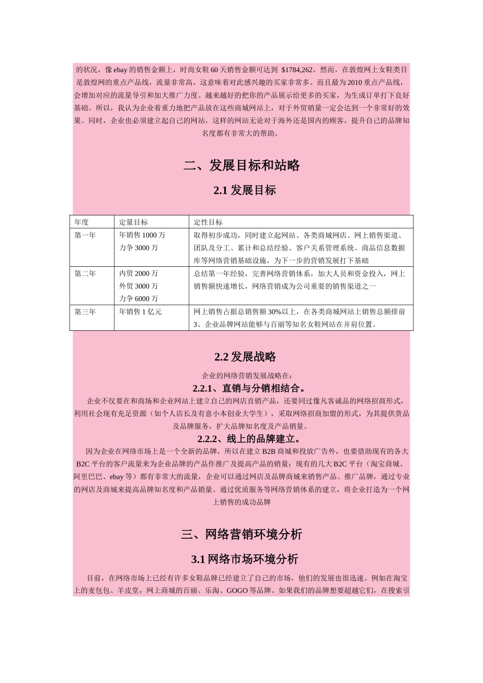 鞋网络营销策划方案_第2页