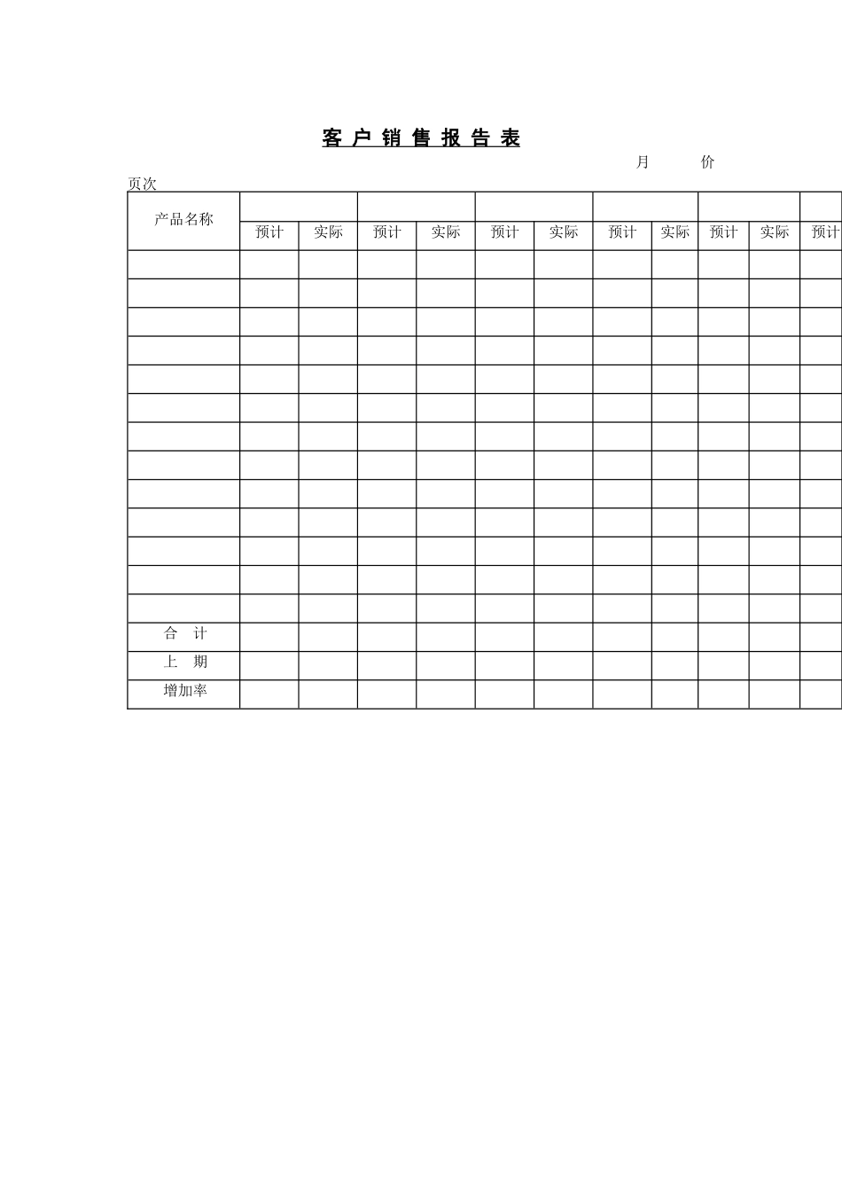 客户销售报告表1_第1页
