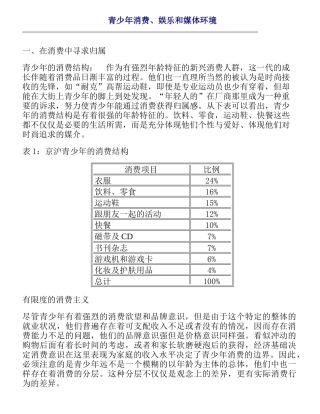 消费娱乐和媒体环境