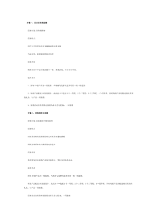 美容院促销方案