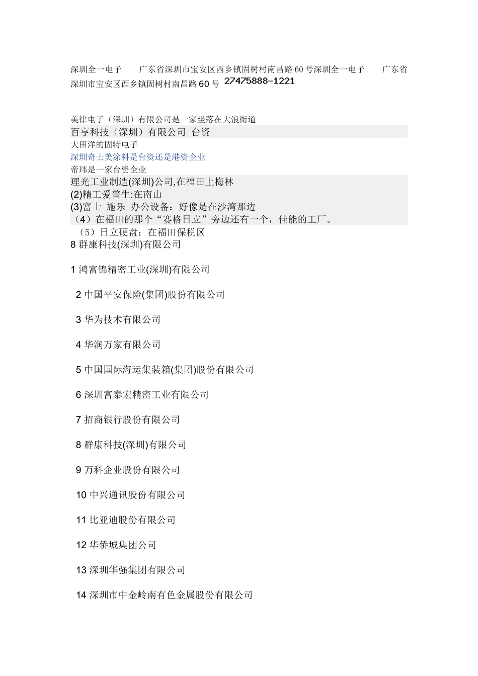 深圳客户资料11_第1页