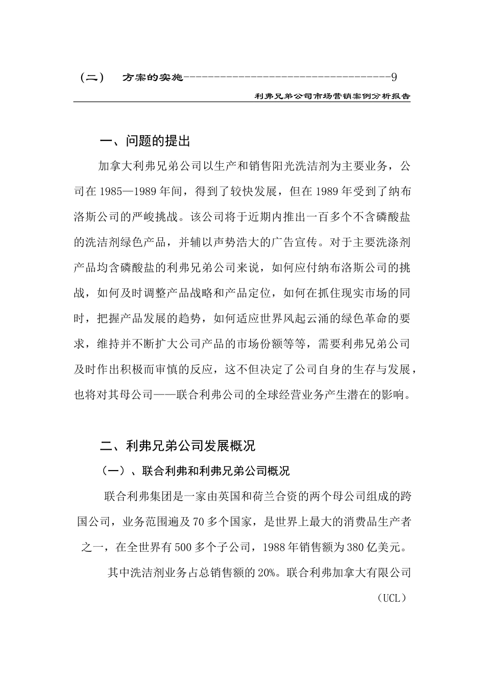 洗涤产品市场营销案例分析报告_第3页